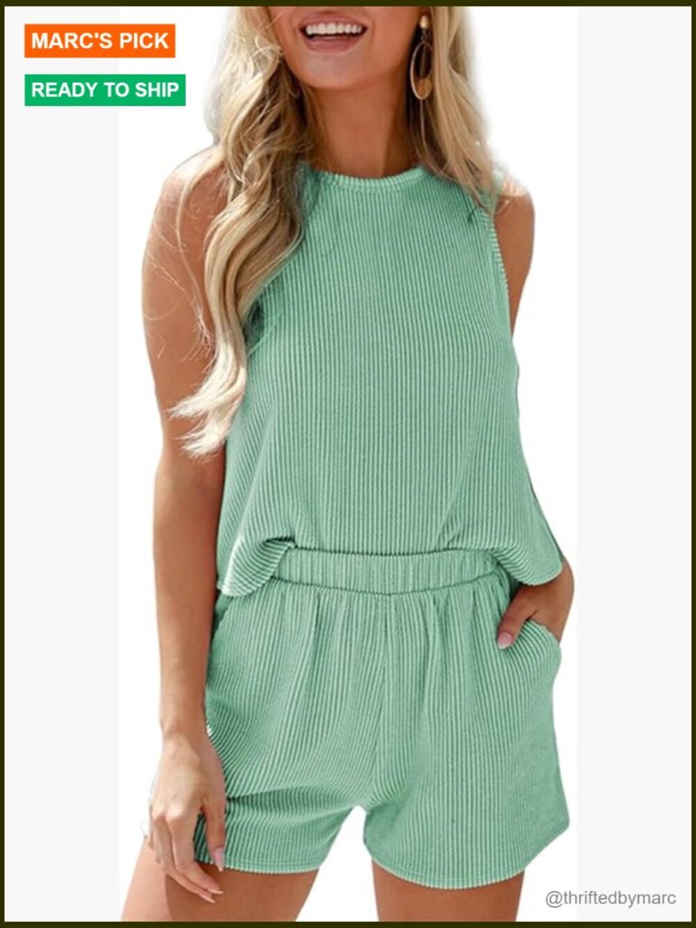 Women's Summer 2 Piece Shorts Set Loungewear Matching Outfit